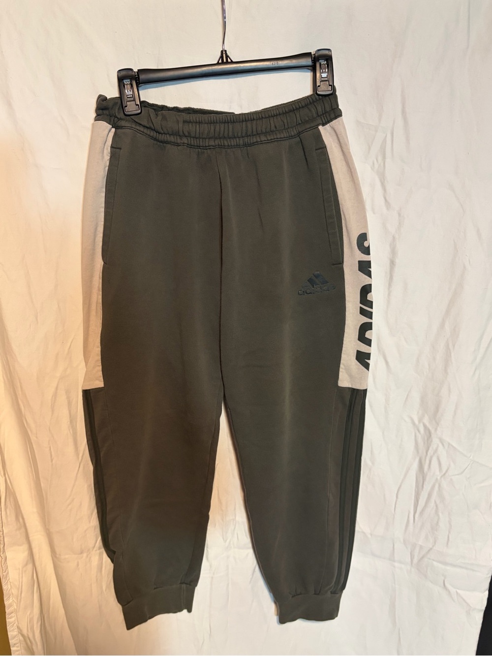adidas Olive and Cream Sweatpants Joggers